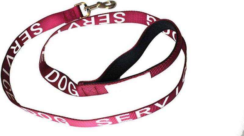 Spupps Maroon Color Sturdy Service Dog Lead 4 Feet Long