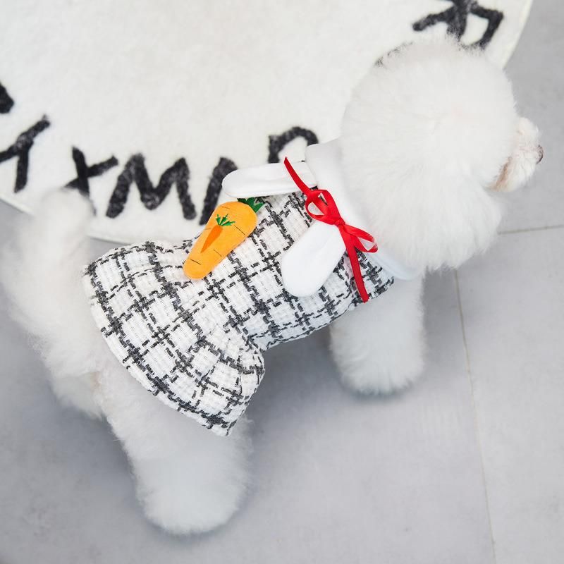 Luxury Cute Polka DOT Ribbon Cozy Sleeveless Summer Dog Shirt Sundress Cotton Pet Dog Dress