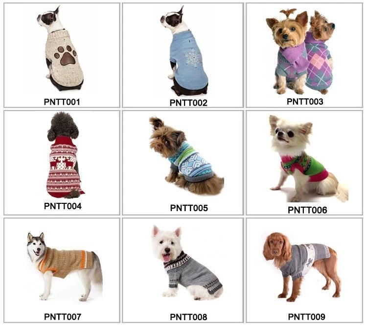 Wholesale Combed Cotton Luxury Yarn Knit Pet Clothes for Dog