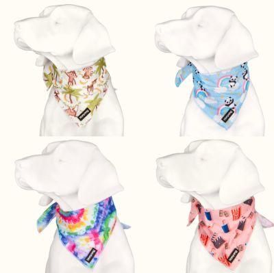 Colorful Printing Design Custom Brand Logo of Pet Dog Bandana