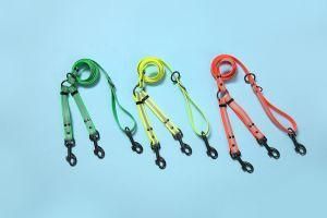 Customized Color Reflective Adjustable Dual Dog Leash PVC No Tangle Adjustable Dog Leash for 2 Dogs