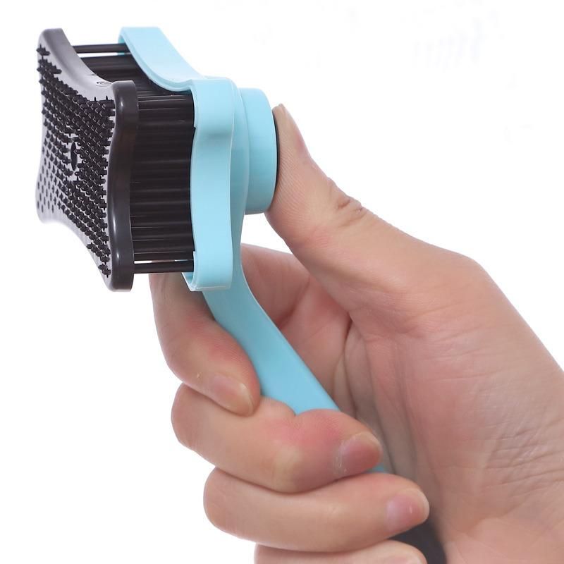 Cat Grooming Brush, Self Cleaning Slicker Brushes for Dogs Cats Pet Grooming Brush Tool Gently Removes Loose Undercoat