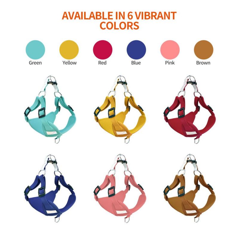 Dog Harness Soft Touch Suede Fabric Pet Vest