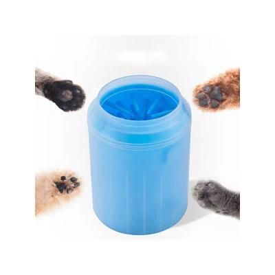 Adequate Sustainable Wash Dog Column Shaped Bristles Dog Paw Cleaner Cup