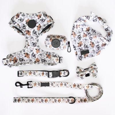 Neoprene Padding Breathable Adjustable Quick Release Dog Harness Lead Collar Custom Design &amp; Logo