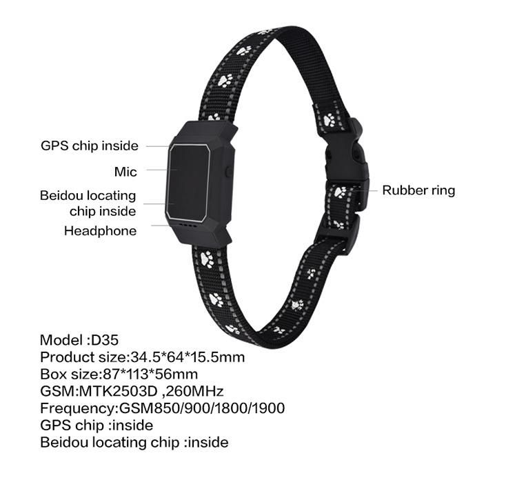 2g Dog Collar GPS New Design Dog Tracking