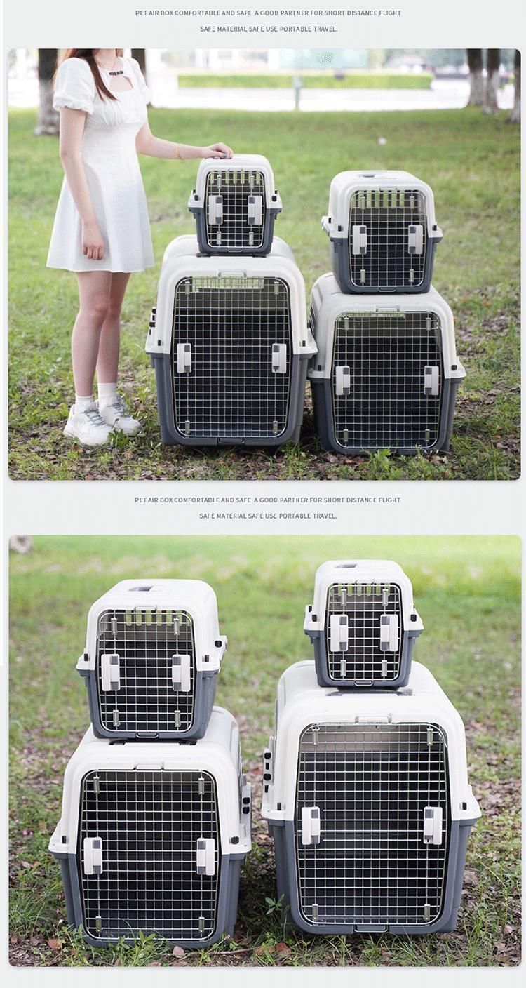 Wholesales Pet Carrier Airline with Hang a Bowl Urine Isolation Plate