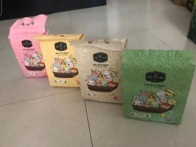 Multi-Color with Fast Clumping Eco-Friendly Cat Litter Strip Shaped Tofu Cat Litter