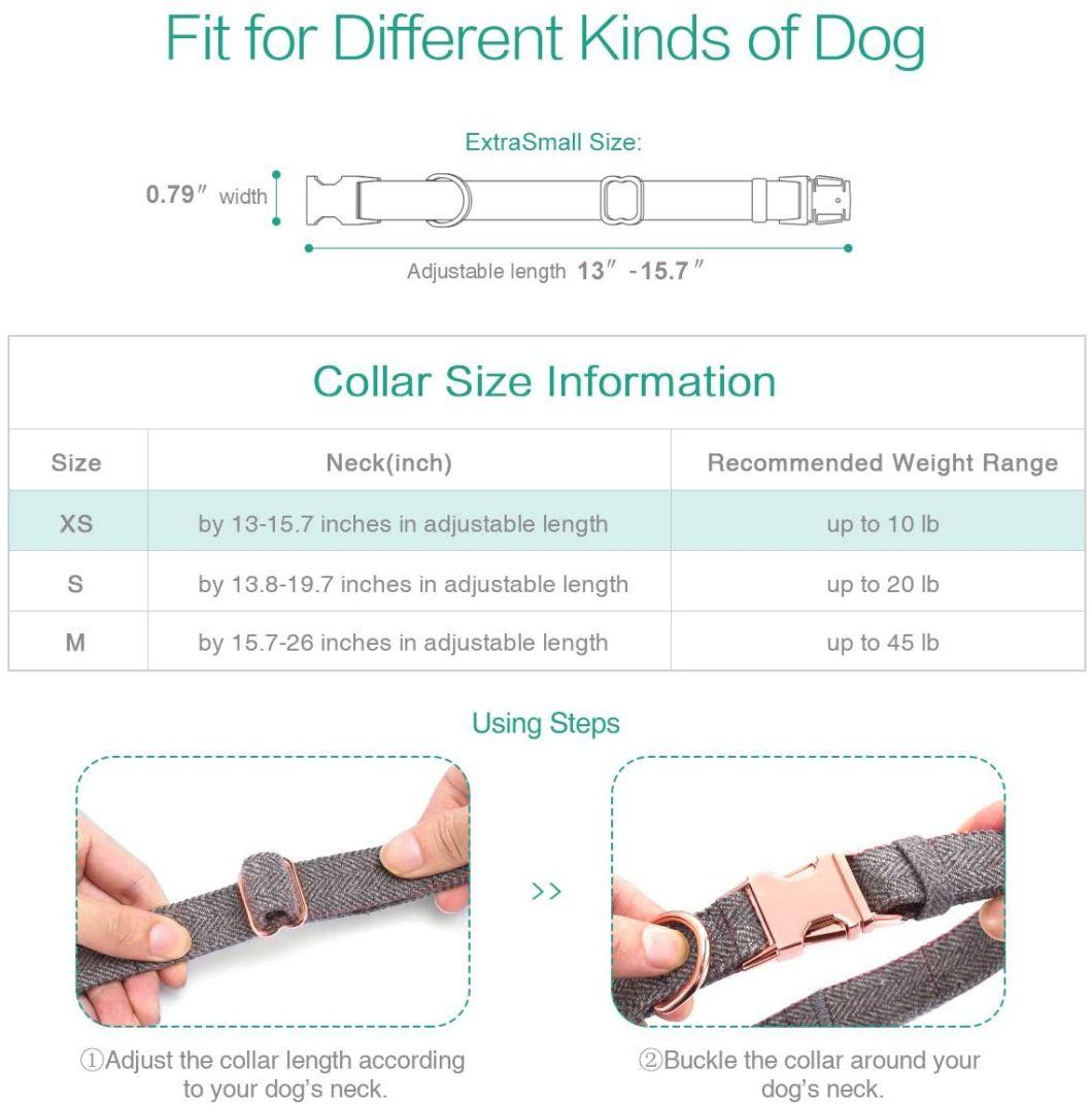 Adjustable to 3 Different Lengths with Strong Soft Wool Dog Lead