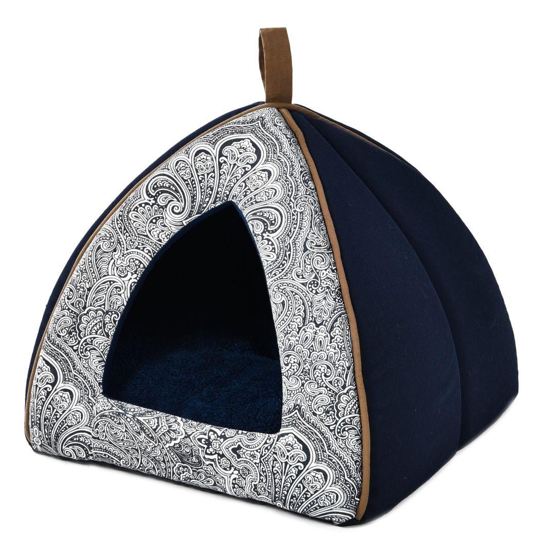 Pet Tent Soft Bed for Dog and Cat Cave Bed Cat House Removable Washable Cushioned Pillow