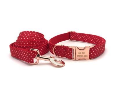 2022 Personalized Luxury Nylon Dog Leash Polyester Pet Leash Designer Custom Dog Leash