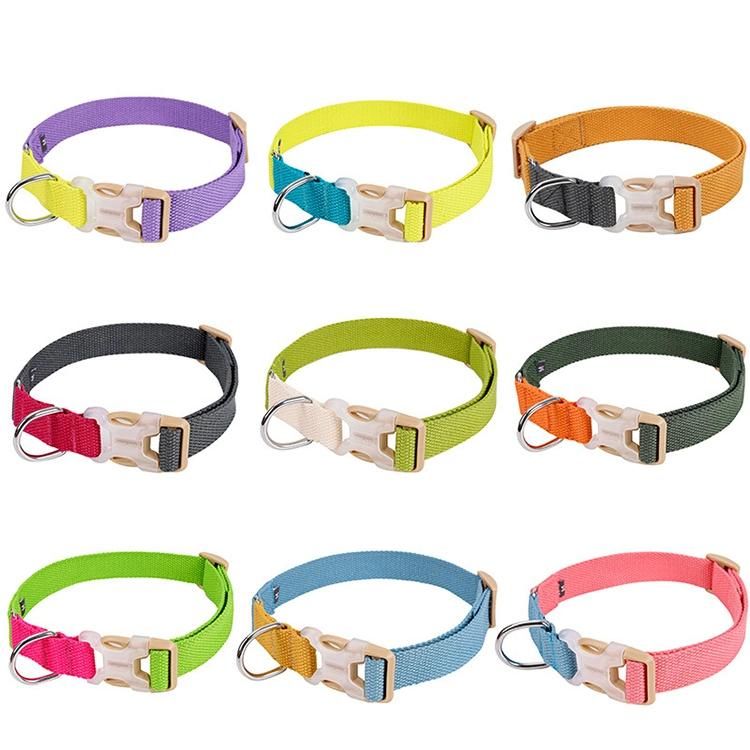 Soft Neck Adjustable Colorblock Dog Collar