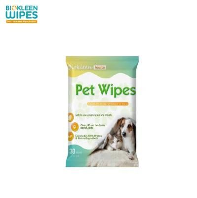 Biokleen Odor Removing Wet Wipes for Dogs Cats Pets Cleaning Wipes