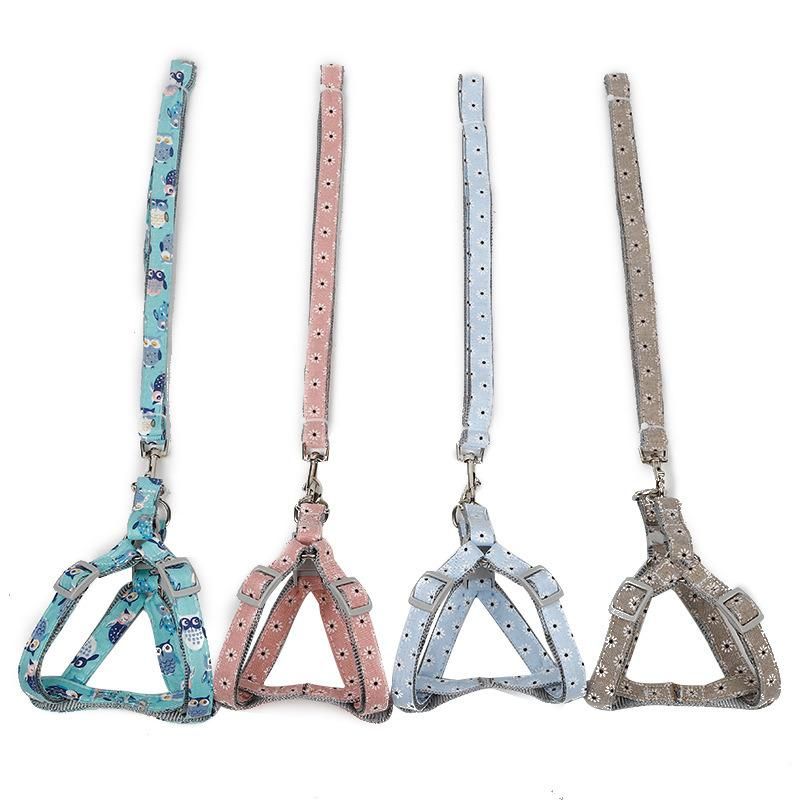 Pet Walking Running Training Outdoor Leash Harness Easy Control Dog Collars Set