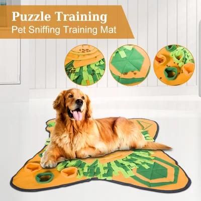 Shaker Fleece Pet Sniffing Lick Puzzle Training Mat
