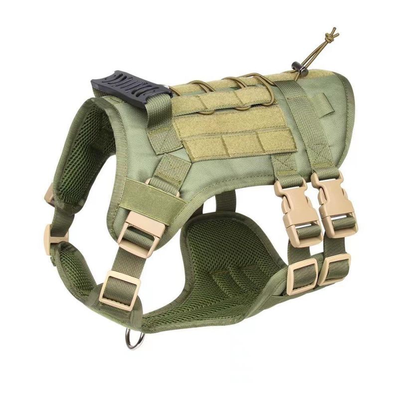 Large Tactical Dog Harness No Pulling Adjustable Dog Vest Harness