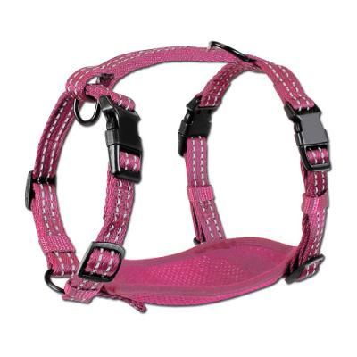 Outdoor Adventure 2 No-Pull Dog Harness. 3m Reflective Vest with 2 Leash Clips