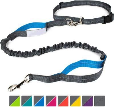 Hands Free Double Dog Leash - No Tangle Dog Leashes for Large Dogs - Heavy Duty Waist Coupler Bungee Lead