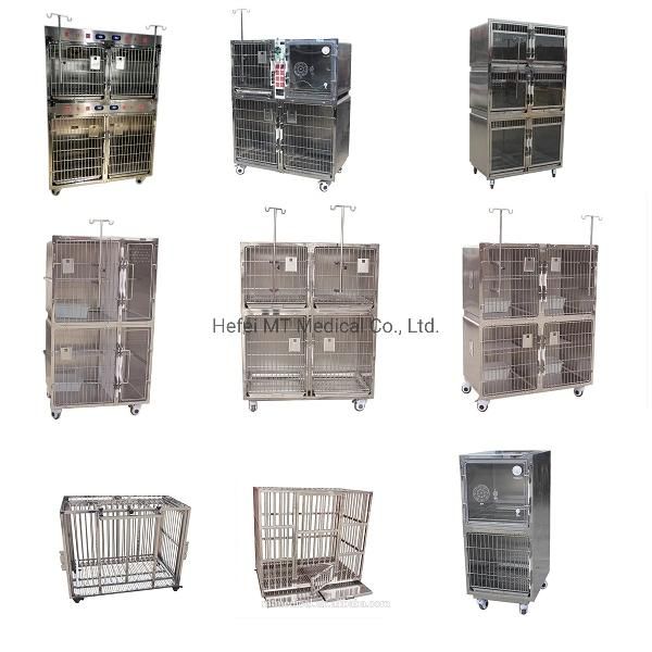 China Veterinary Stainless Steel Dog Kennel Cages Cheap Vet Equipment Animal Clinic Cages for Sale