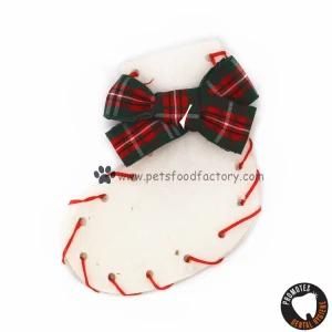 Christmas Dog Gift White Rawhide Shoes Dog Treats