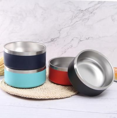 Pet 304 Stainless Steel Bowl Double Layers Factory Wholesale