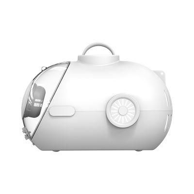 Submarine Shaped Pet Carrier Plastic Portable Outdoor Pet Travel Carrier