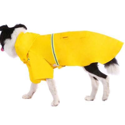 Dog Raincoats for Large Dogs with Reflective Strip Hoodie