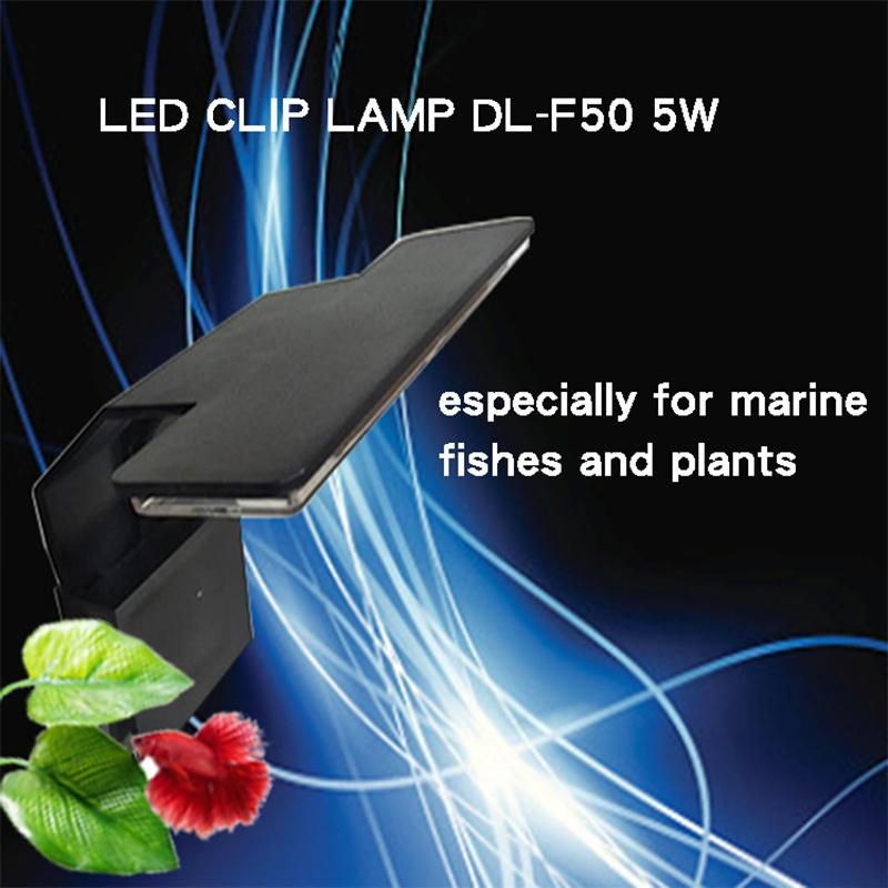 Clamp Light for Saltwater Freshwater Planted Tank Coral Reef 5W