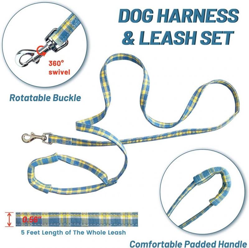 Pet Harness Pet Leash Set for Small Medium Dog Reflective Dog Harness