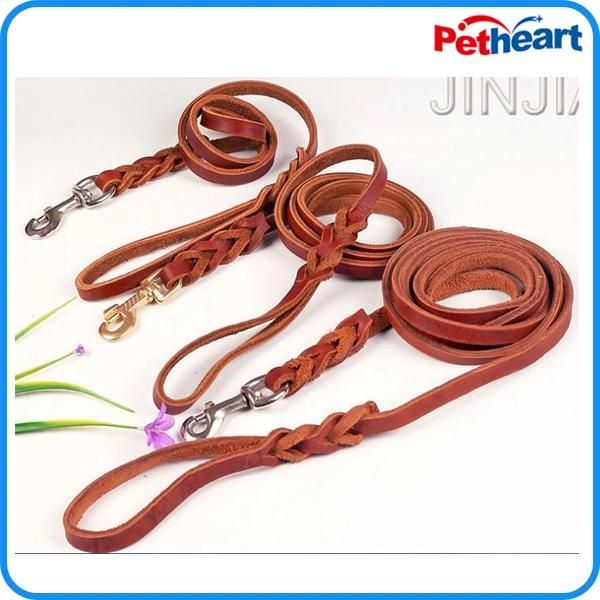 Factory Direct Pet Lead Leather Dog Leash (HP-102)