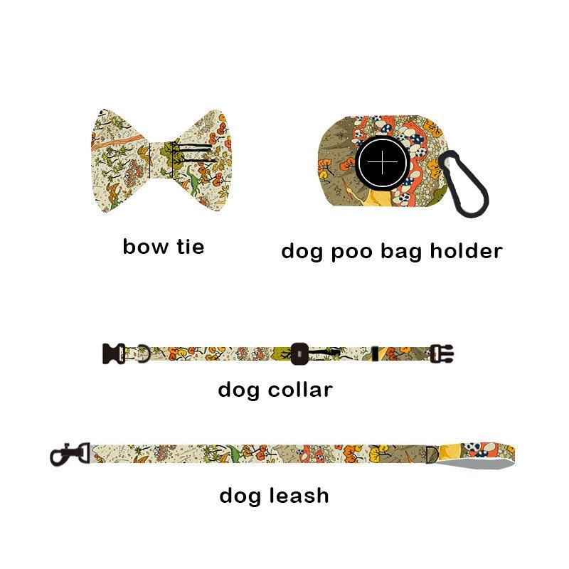 Pet Supplies Colorful Dog Collar Pet Accessories Double Side Printing for Small Dog