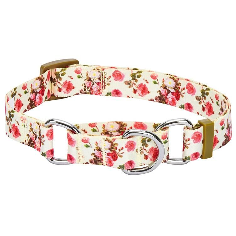 Custom Logo Printed Pattern Martingale Dog Collar