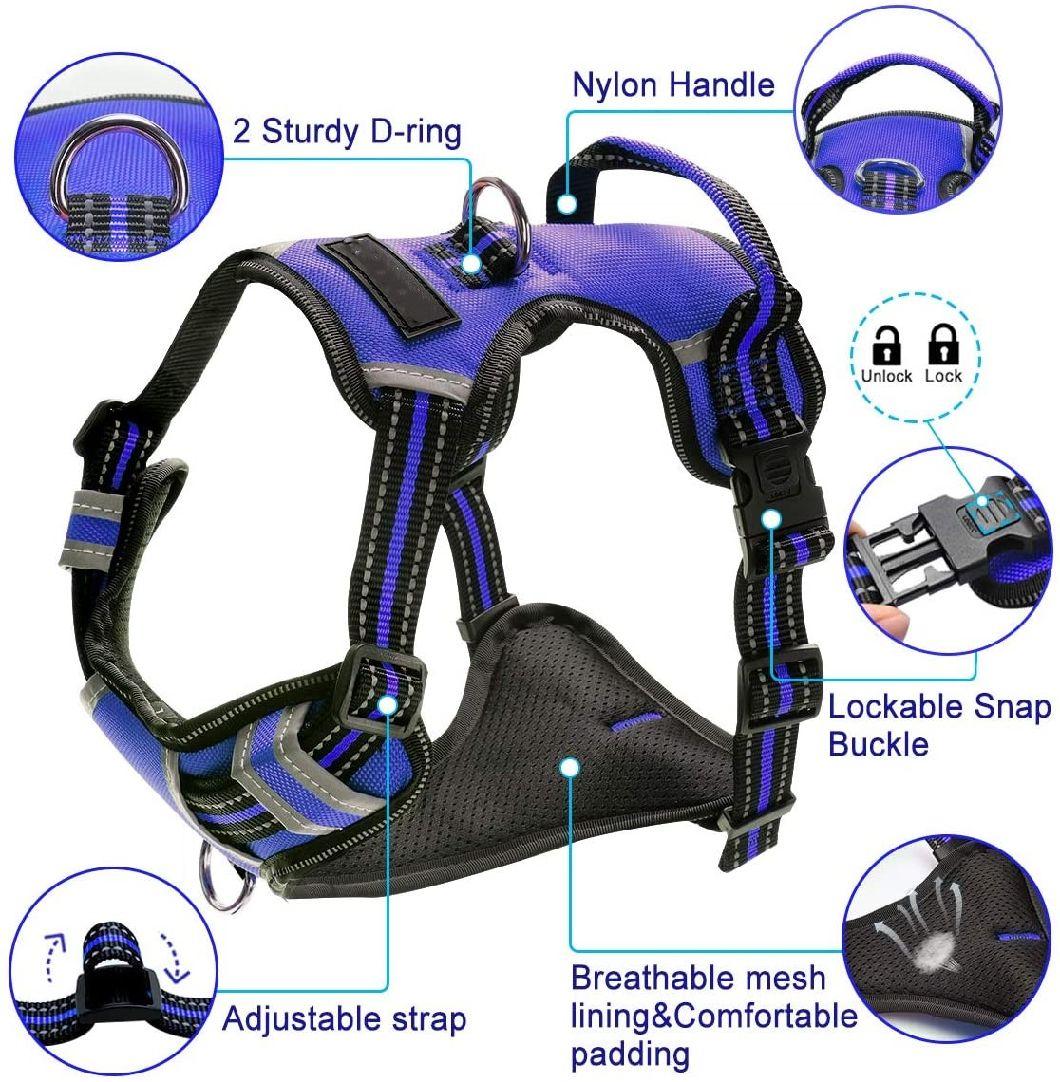 Adjustable Reflective Oxford Outdoor Vest Dog Harness