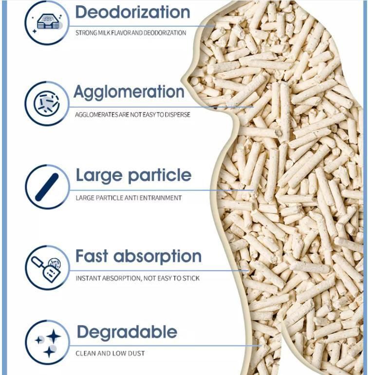 Cheap Cassava Clumping Bamboo Bag Silica Gel Crystals Pine Wood Tofu Bentonite Sand Cat Litter