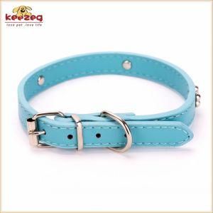 6 Colors PU Pet Supplies Training Leashes Collars/Dog Cat Collars (KC0145)