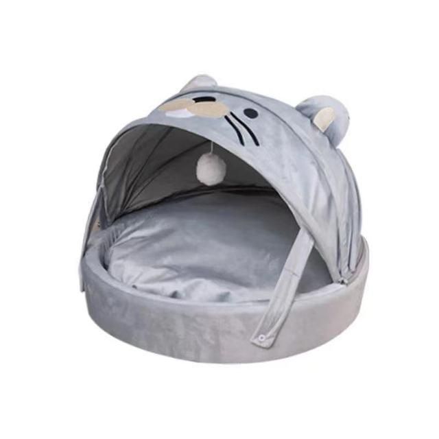 Wholesale Washable Winter Warm Pet Dog Bed Custom Fluffy Soft Round Cat Bed