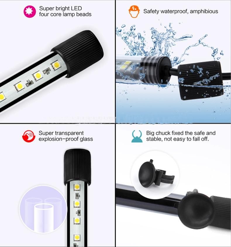 100cm LED Aquarium Diving Lights for Fish and Plants 7W