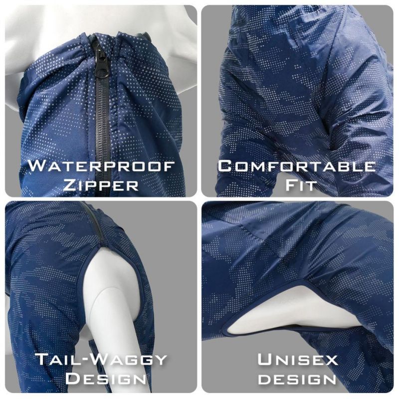 2022 Soft Waterproof Raincoat Pet Jacket Fashion Dog Clothes