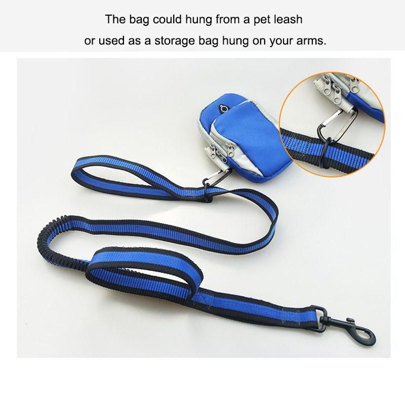 Pet Leash Two Handles Dog Leash with Sporting Bag
