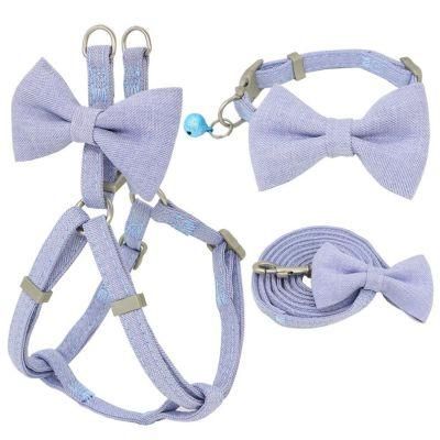 Neck Adjustable Step-in Harness Matching Dog Leash Hemp Dog Harness