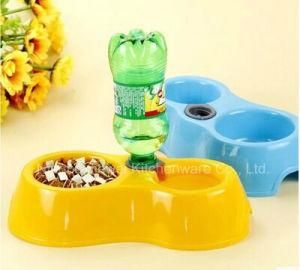 Pet Plastic Bowl/Double Feeding Pet Bowl/Teddy Dog Bowl in Jiewei