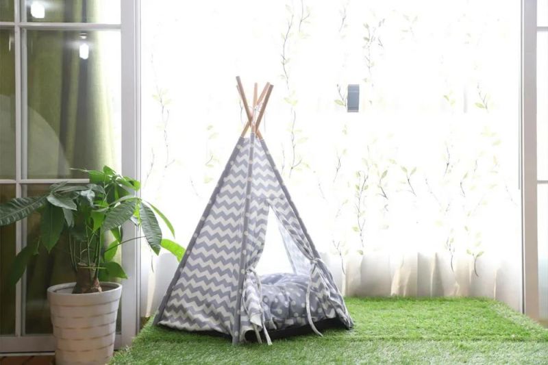 Five Sticks Soft Pet Tribe Comfortable Pet Teepee Dog Tent Cat Tent