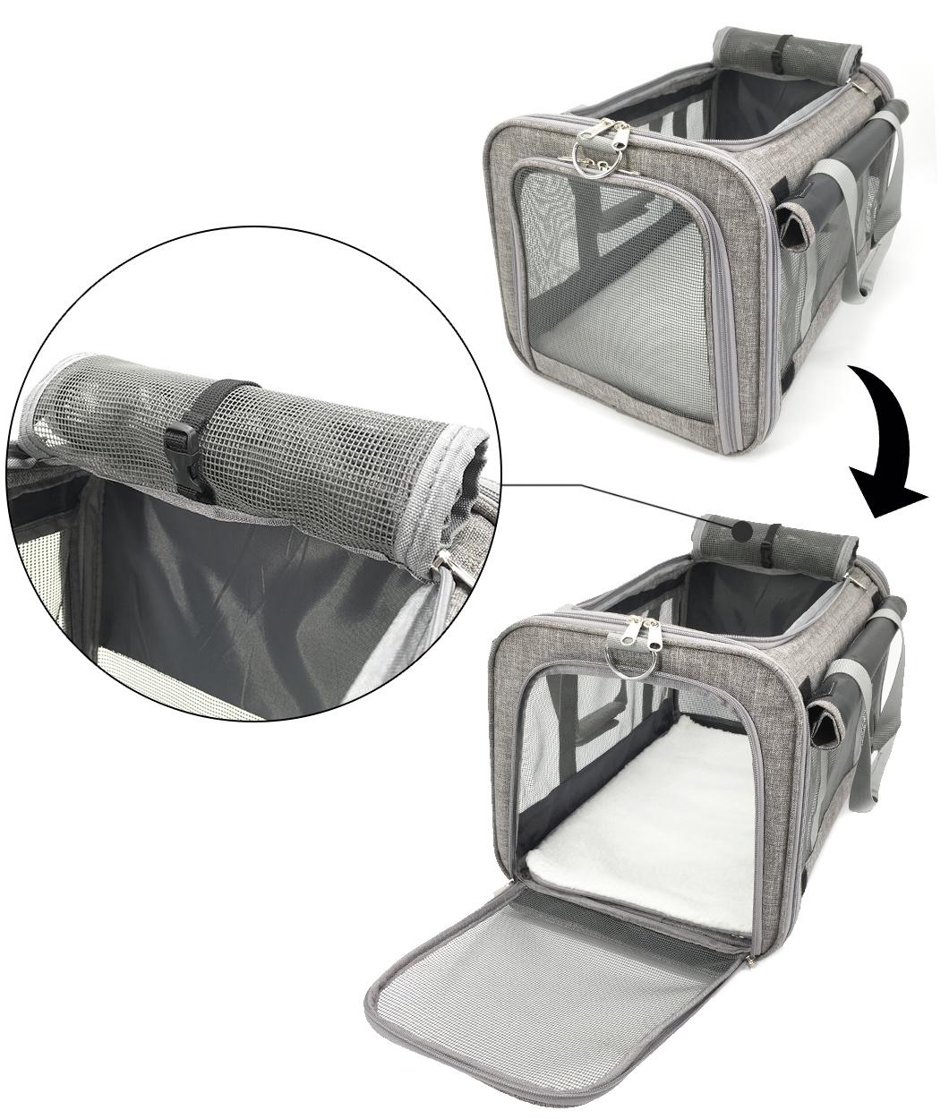 Comfortable Large Space Portable Breathable Outdoor Travel Bag Pet Car Carrier
