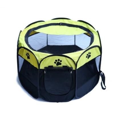 Portable Foldable Outdoor Mesh Covered Pet Cages Playpen Travel Carry Bag