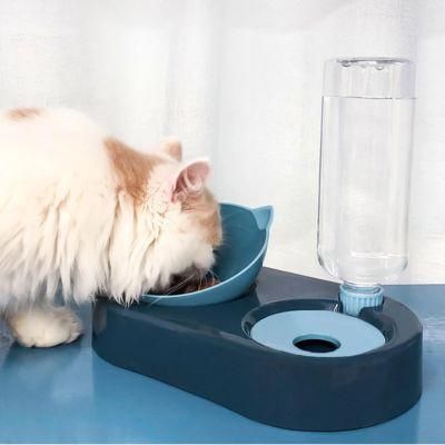 Dog Bowl with Water Storage Dispenser Pet Cat Food Bowl