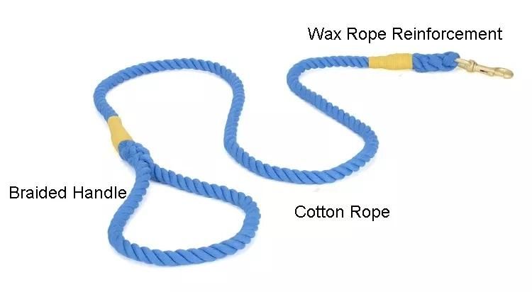 Fashion and Attractive Braided Rope Cotton Dog Leash