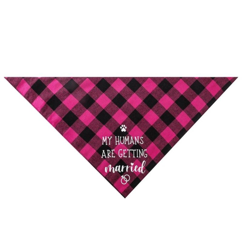 Engagement Wedding Fashion Printed Bandana for Dog