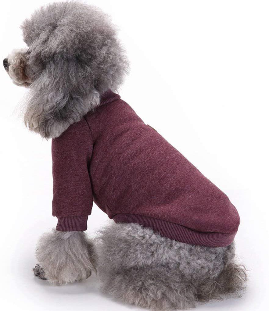 Pet Apparel Thickening Fleece Shirt Warm Winter Knitwear for Small Dogs