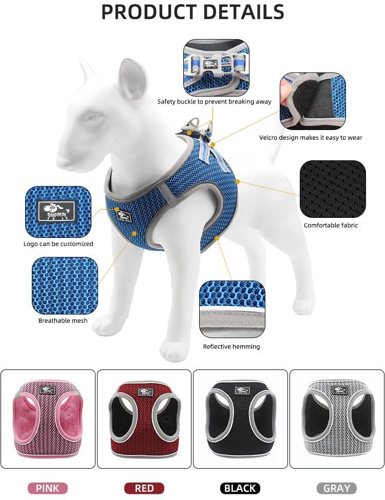 Dog Products, Dog Harness, Reflective No-Choke Pet Vest with Easy Control Handle