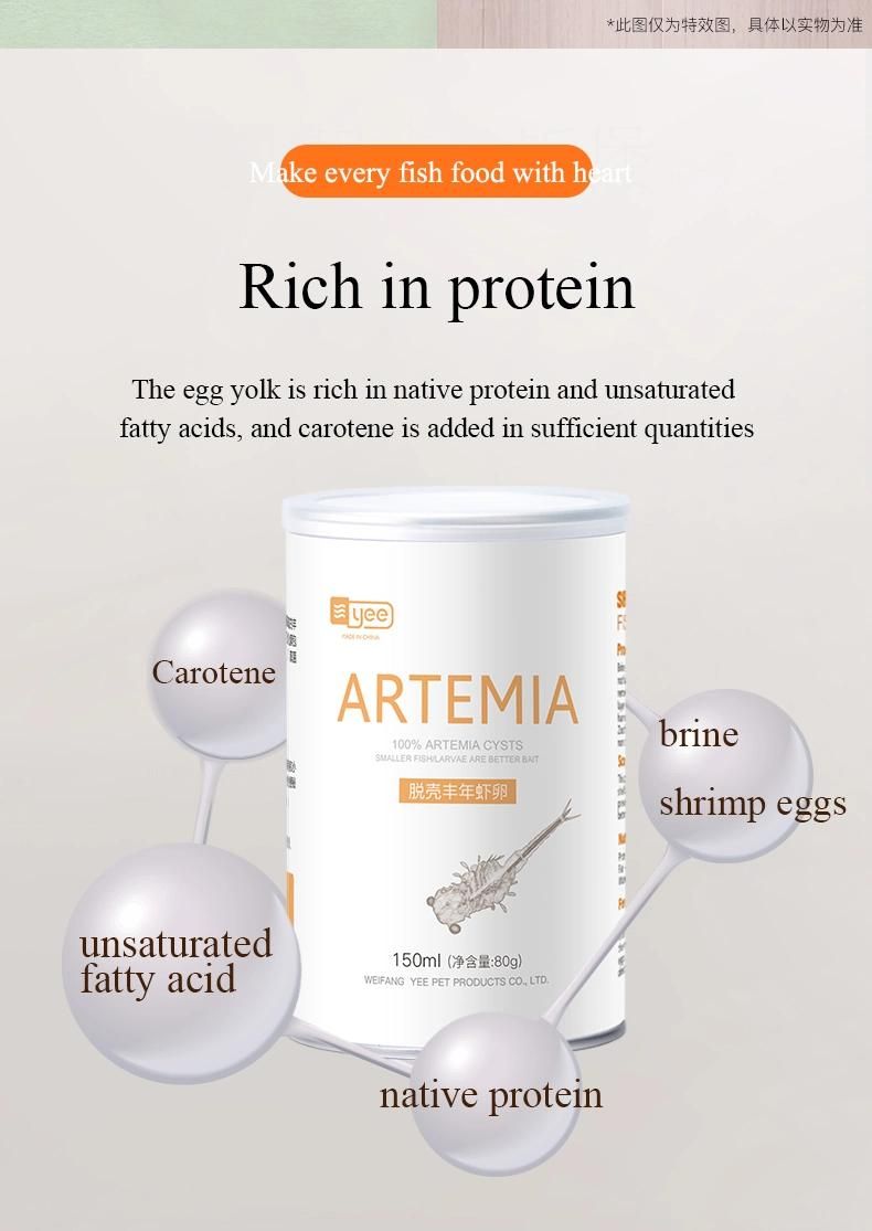 Yee Brine Shrimp Eggs Protect Stomach Aquarium Nutrition Fish Food